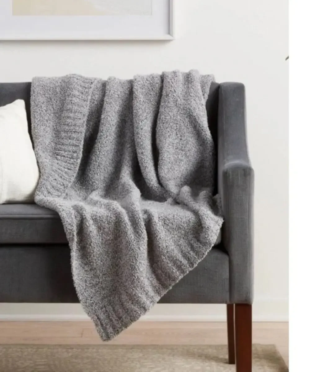 Threshold Heather Gray Super Soft Throw 50